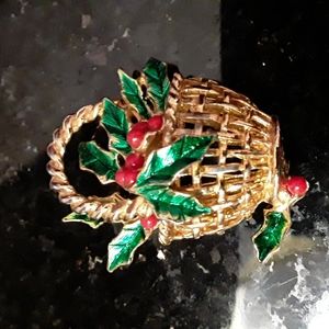 FREE w/Purchase Brooch/Pin Enamel & Gold Tone